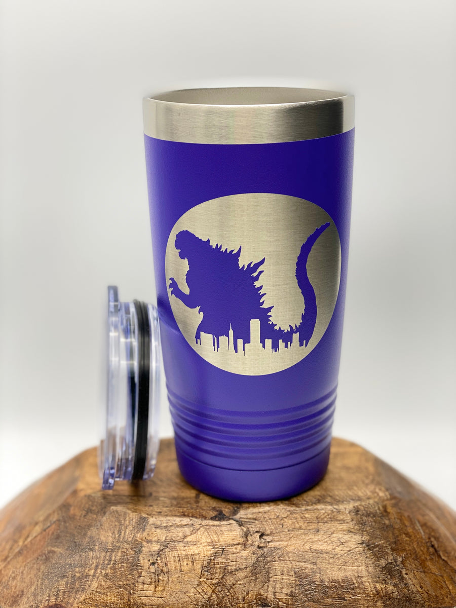 Godzilla Art Tumbler - Stainless Steel Vacuum Insulated Tumbler For Go -  TrendySweety