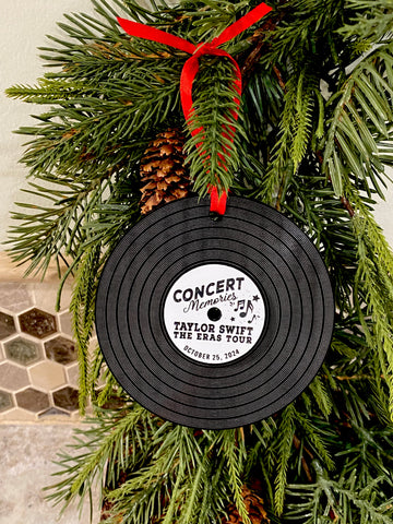 Concert Memories Vinyl Record Ornament