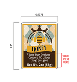 Honey Label__"Gingham"