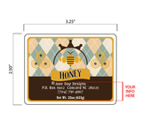 Honey Label__"Gingham"