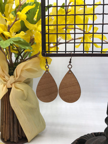 Natural Teardrop Earrings