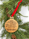 You Left Us Beautiful Memories Memorial Wood Ornament