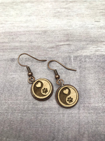 Yin Yang Pet Love Earrings