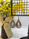 Rippled Teardrop Earrings