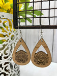 Mandala See-Through Teardrop Earrings