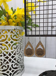 Mandala See-Through Teardrop Earrings