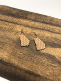 Honeycomb State Shaped Earrings-Choose Your State!