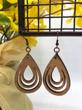 Rippled Teardrop Earrings