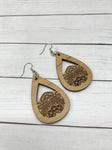 Mandala See-Through Teardrop Earrings