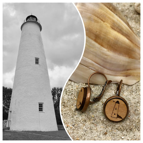 Ocracoke Lighthouse Earrings