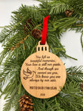 You Left Us Beautiful Memories Memorial Wood Ornament