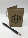 Wallet ID Key Chain with Monogram; Personalize It!