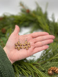 Snowflake Wood Earrings